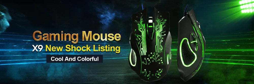 Gaming Mouse LED 5500 DPI RGB X7 With Backlight Cable