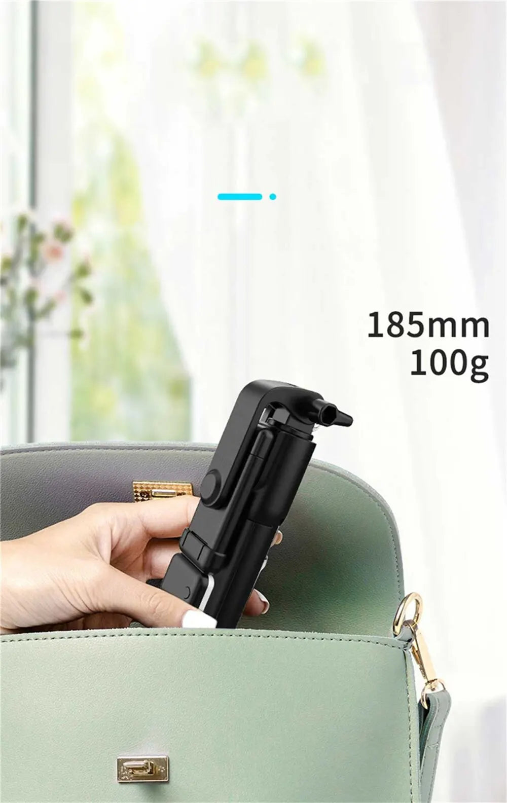 Selfie Stick 2 In 1 Bluetooth with Wireless Remote Shutter