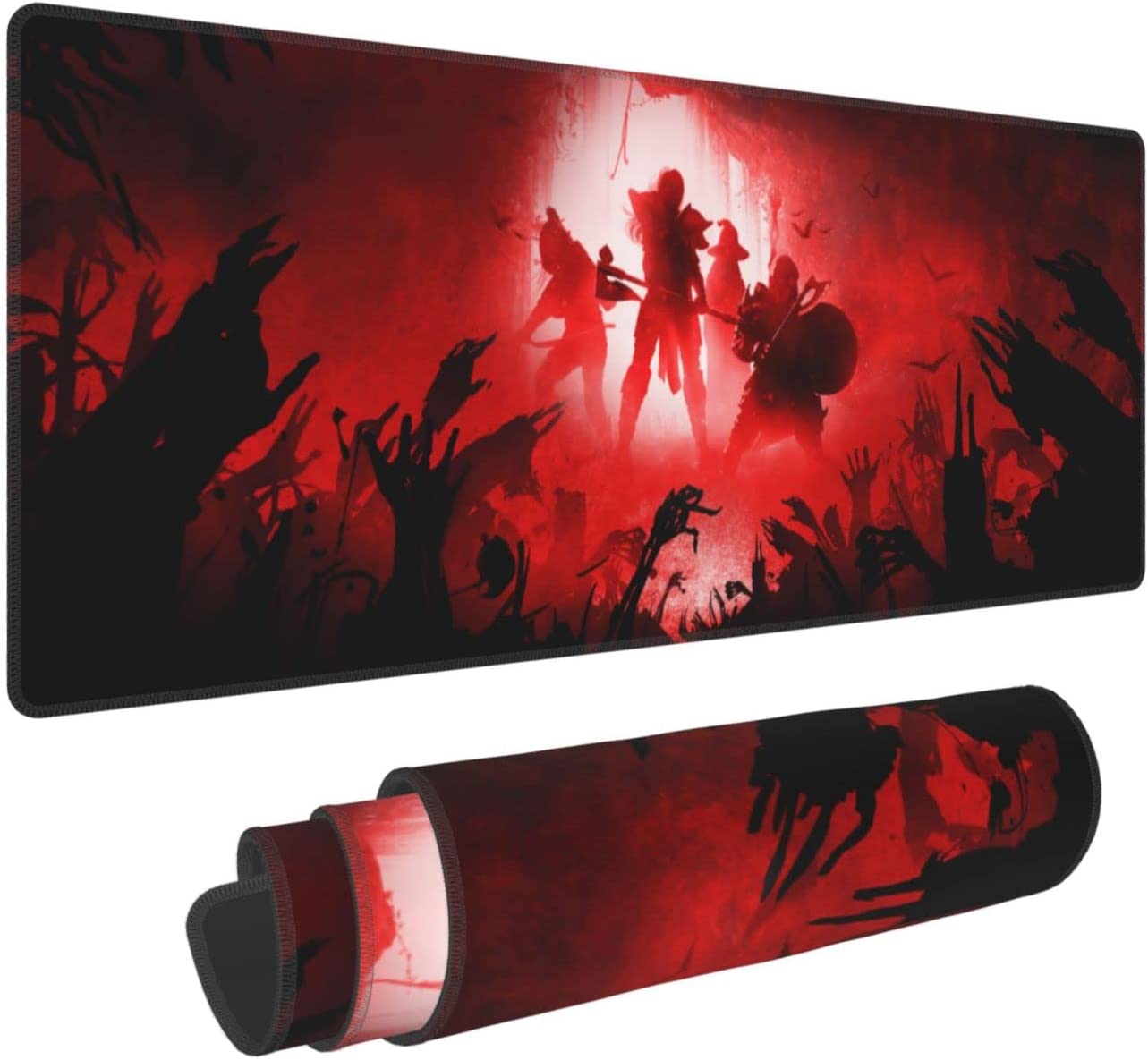 Warrior Peace Gaming Mouse Pad Extended  XL Stitched Edges Mousepad - Large Mouse Pad 80x30cm