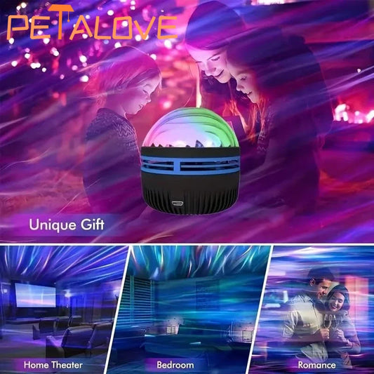 LED Galaxy Projector Light Colorful Galaxy Sky Projector Bedroom Night Light Kids Room Decoration Christmas Party Decoration