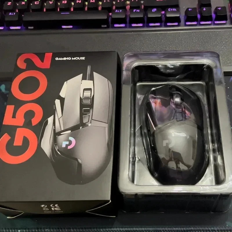 Logitech G502Hero 2.4GHz Macro Programming Esports Mouse Original Wired Gaming Mouse RGB Backlight