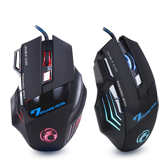 Gaming Mouse LED 5500 DPI RGB X7 With Backlight Cable