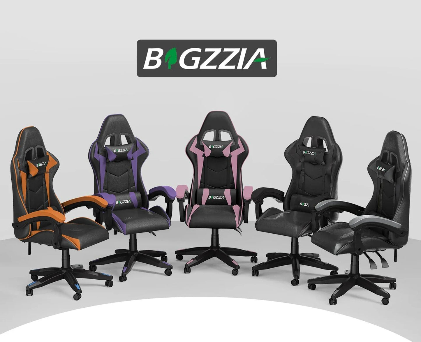 Gaming Office  Ergonomic PU Leather Computer Desk  with Headrest and Lumbar Support Game Chairs Racing Chair