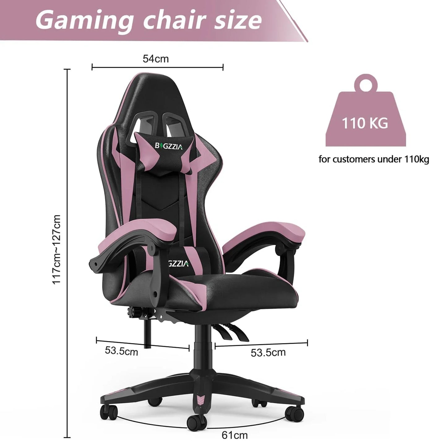 Gaming Office  Ergonomic PU Leather Computer Desk  with Headrest and Lumbar Support Game Chairs Racing Chair