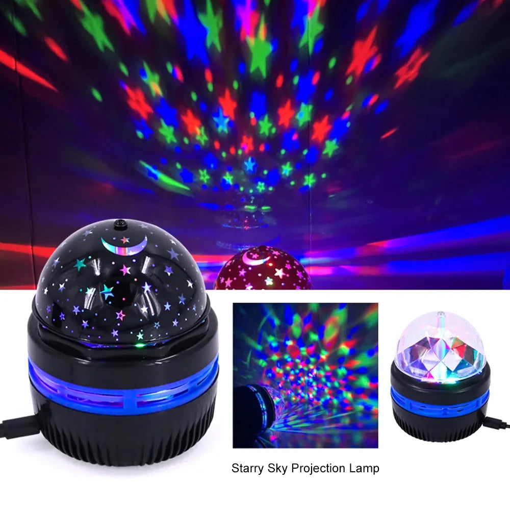 USB Starry Projector Galaxy Night Light With Ocean Wave Sky Light Projector for Bedroom Decoration Birthday Gift Party